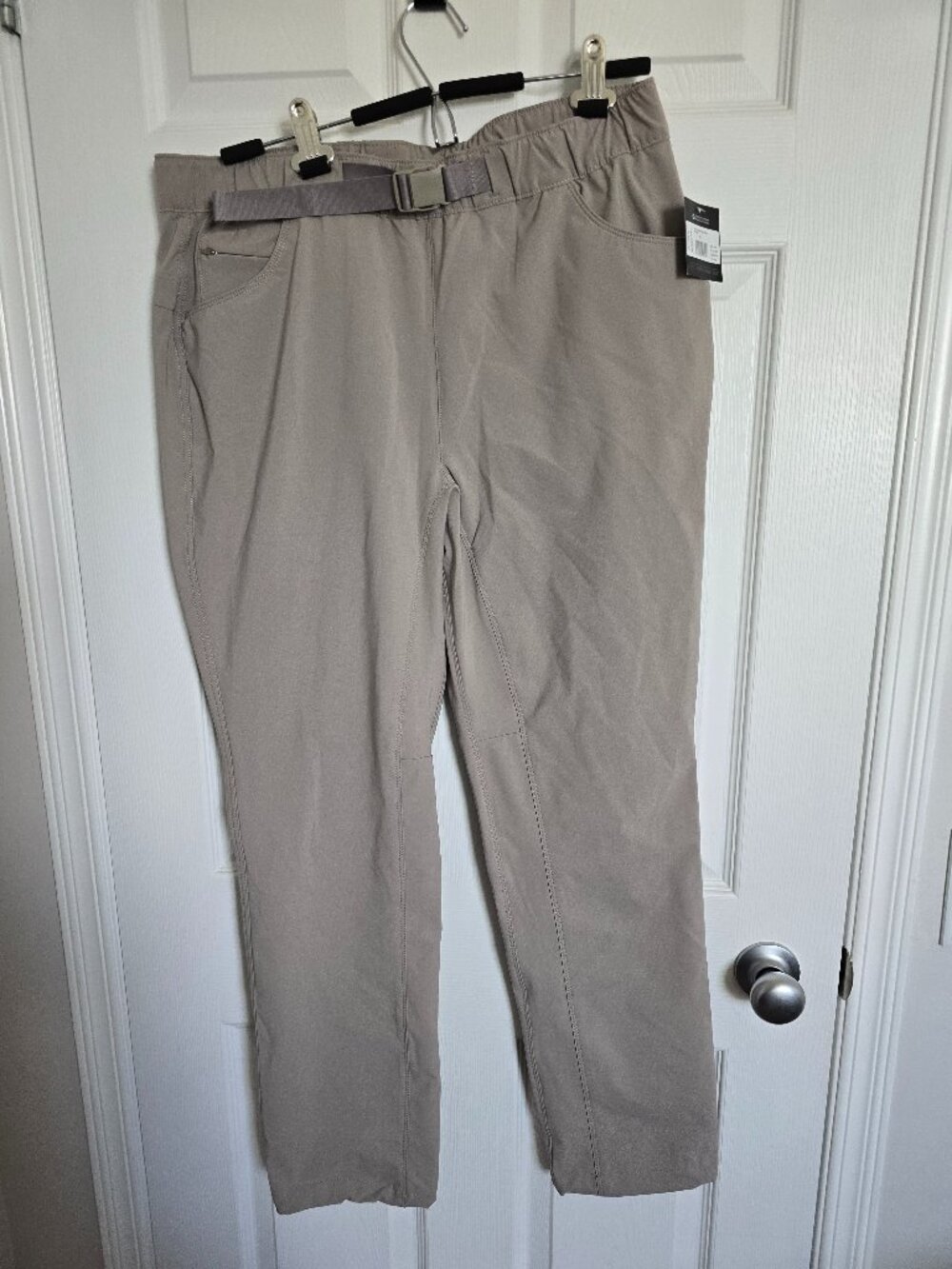 NWT Eddie Bauer Climate Control Pants – Size 12 – Light Khaki Grey